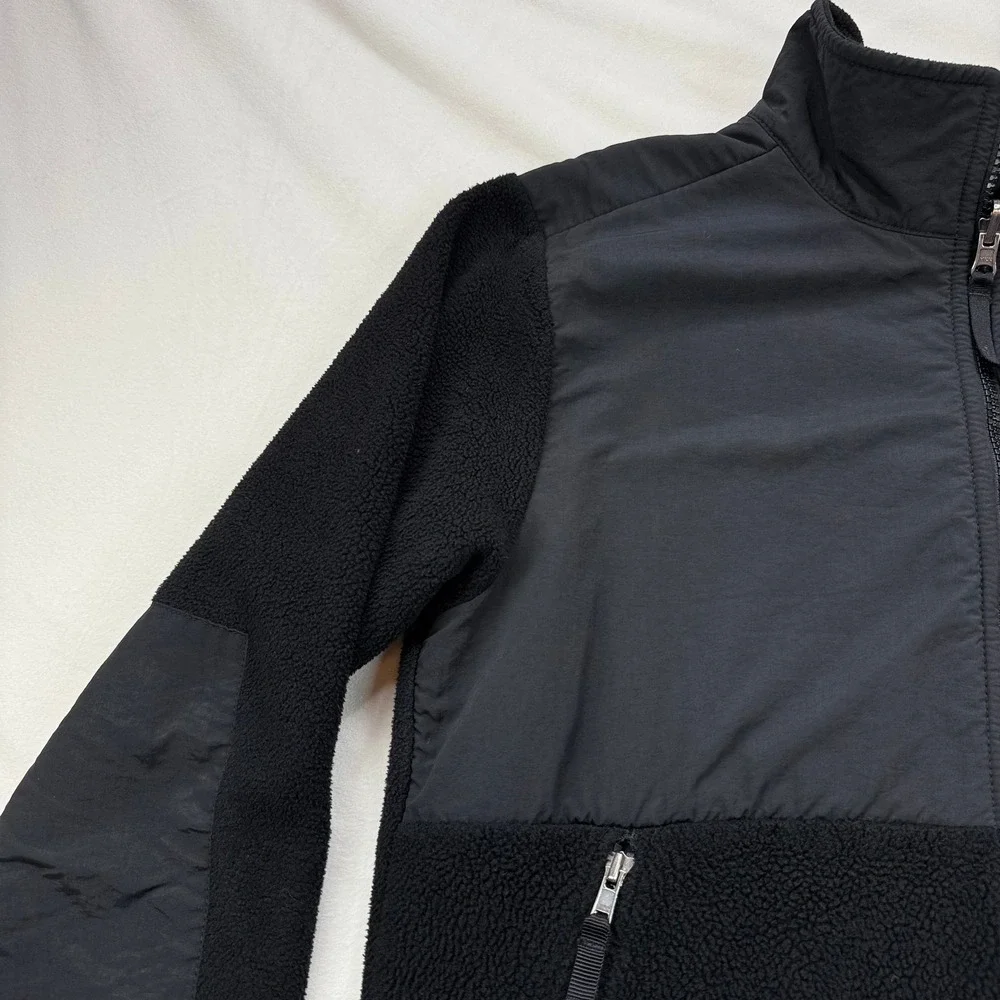 The North Face Boys Denali Fleece Jacket Black Full Zip XL 18/20